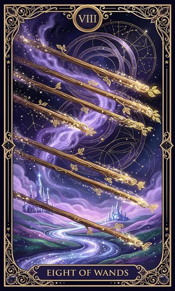 Bát Gậy (Eight of Wands)