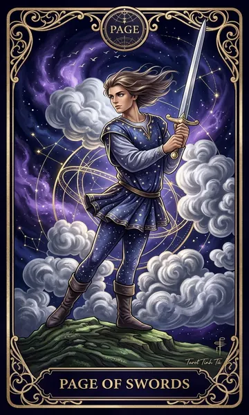 Tiểu Đồng Kiếm (Page of Swords)