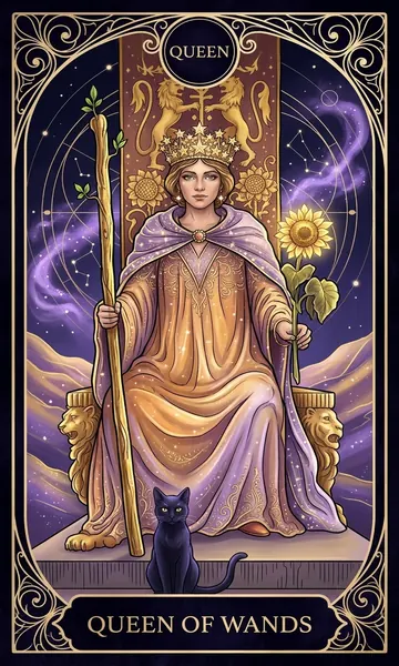 Hoàng Hậu Gậy (Queen of Wands)