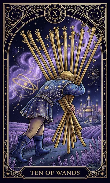 Thập Gậy (Ten of Wands)