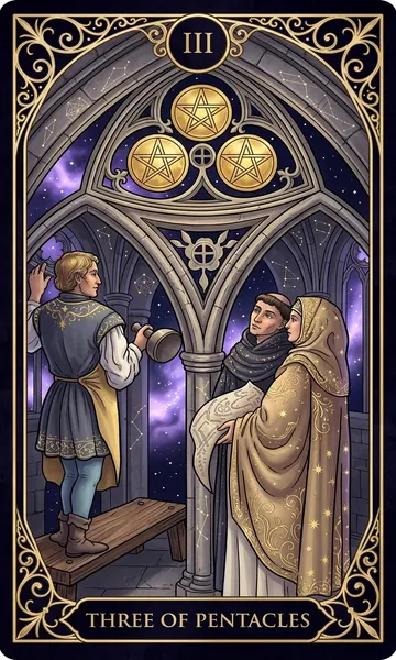 Tam Tiền (Three of Pentacles)